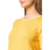 image:imageNautica Womens Crew Neck Solid Short Sleeve SweaterDeep MaizeBright White