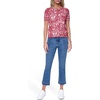 image:imageNautica Womens Crew Neck Solid Short Sleeve SweaterMineral Red Multi