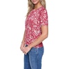 image:imageNautica Womens Crew Neck Solid Short Sleeve SweaterMineral Red Multi