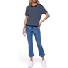 image:imageNautica Womens Crew Neck Solid Short Sleeve SweaterNew Night SkyBright White