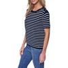 image:imageNautica Womens Crew Neck Solid Short Sleeve SweaterNew Night SkyBright White