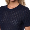 image:imageNautica Womens Crew Neck Solid Short Sleeve SweaterNight Sky
