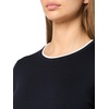 image:imageNautica Womens Crew Neck Solid Short Sleeve SweaterNight SkyBright White