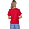 image:imageNautica Womens Crew Neck Solid Short Sleeve SweaterScarlet