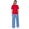image:imageNautica Womens Crew Neck Solid Short Sleeve SweaterScarlet