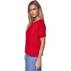 image:imageNautica Womens Crew Neck Solid Short Sleeve SweaterScarlet