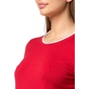 image:imageNautica Womens Crew Neck Solid Short Sleeve SweaterScarletBright White