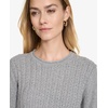 image:imageNautica Womens Crewneck Pullover Cable Long SleeveFog Heather