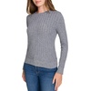 image:imageNautica Womens Crewneck Pullover Cable Long SleeveNight Sky