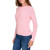 image:imageNautica Womens Crewneck Pullover Cable Long SleeveTaffy Pink Heather