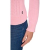 image:imageNautica Womens Crewneck Pullover Cable Long SleeveTaffy Pink Heather