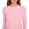 image:imageNautica Womens Crewneck Pullover Cable Long SleeveTaffy Pink Heather