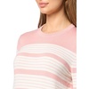 image:imageNautica Womens Crewneck Stripe Long Sleeve Crewneck SweaterBridal Rose Multi