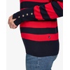 image:imageNautica Womens Crewneck Stripe Long Sleeve Crewneck SweaterNight Sky Regatta Red