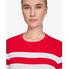 image:imageNautica Womens Crewneck Stripe Long Sleeve Crewneck SweaterRegatta Red Night Sky