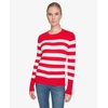 image:imageNautica Womens Crewneck Stripe Long Sleeve Crewneck SweaterRegatta Red Night Sky
