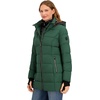image:imageNautica Womens Faux Fur Hood Stretch Puffer JacketVerde