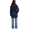 image:imageNautica Womens Flex Fit Belted Puffer JacketBluenight Navy