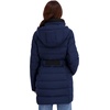 image:imageNautica Womens Flex Fit Belted Puffer JacketBluenight Navy