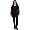 image:imageNautica Womens Flex Fit Belted Puffer JacketMidnight Black
