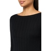 image:imageNautica Womens Long Sleeve Cable Boatneck SweaterBlack