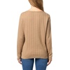 image:imageNautica Womens Long Sleeve Cable Boatneck SweaterCamel