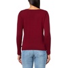 image:imageNautica Womens Long Sleeve Cable Boatneck SweaterDeep Rouge