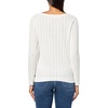 image:imageNautica Womens Long Sleeve Cable Boatneck SweaterIvory