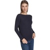 image:imageNautica Womens Long Sleeve Cable Boatneck SweaterNight Sky