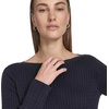 image:imageNautica Womens Long Sleeve Cable Boatneck SweaterNight Sky