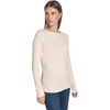 image:imageNautica Womens Long Sleeve Cable Boatneck SweaterWhite Swan