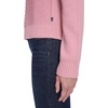 image:imageNautica Womens Long Sleeve Cable Crewneck SweaterBridal Rose