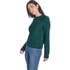 image:imageNautica Womens Long Sleeve Cable Crewneck SweaterForest