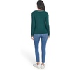 image:imageNautica Womens Long Sleeve Cable Crewneck SweaterForest Multi