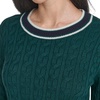 image:imageNautica Womens Long Sleeve Cable Crewneck SweaterForest Multi