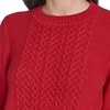 image:imageNautica Womens Long Sleeve Cable Crewneck SweaterHaute Red