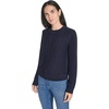 image:imageNautica Womens Long Sleeve Cable Crewneck SweaterNight Sky