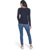 image:imageNautica Womens Long Sleeve Cable Crewneck SweaterNight Sky Multi