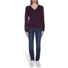 image:imageNautica Womens Long Sleeve Cable VNeck SweaterAubergine