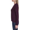 image:imageNautica Womens Long Sleeve Cable VNeck SweaterAubergine