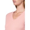 image:imageNautica Womens Long Sleeve Cable VNeck SweaterBridal Rose