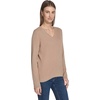 image:imageNautica Womens Long Sleeve Cable VNeck SweaterCamel