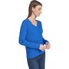 image:imageNautica Womens Long Sleeve Cable VNeck SweaterCerulean
