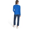 image:imageNautica Womens Long Sleeve Cable VNeck SweaterCerulean