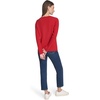 image:imageNautica Womens Long Sleeve Cable VNeck SweaterHaute Red