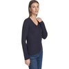 image:imageNautica Womens Long Sleeve Cable VNeck SweaterNight Sky