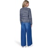 image:imageNautica Womens Long Sleeve Cable VNeck SweaterNight SkyWhite Swan
