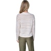 image:imageNautica Womens Long Sleeve Cable VNeck SweaterWhite Swan Multi