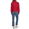 image:imageNautica Womens Long Sleeve Cotton Collared Zip Front JacketScarlet
