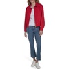 image:imageNautica Womens Long Sleeve Cotton Collared Zip Front JacketScarlet